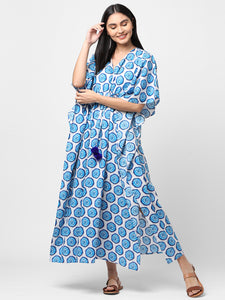 Shop Esha Lal Beachwear long tie dye printed kaftan online in India