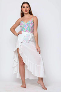 Esha Lal Swimwear organic cotton white skirt online india